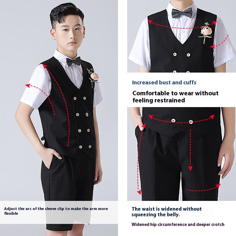 Boys Plus Sized - Boys' Plus-sized Plus Size Suit Performance Dress - Boys Summer & Party Dresses - Baby's World (view 6)