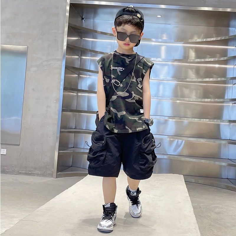 Sleeveless For Boy T-shirt And Shorts Two-piece Set - Boys Summer & Party Dresses - Baby's World