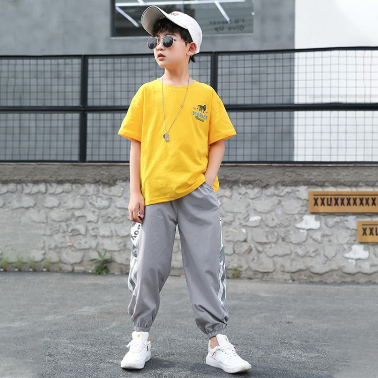 New Medium And Big Boy Handsome Boy Summer Short Sleeve - Boys Summer & Party Dresses - Baby's World (view 3)