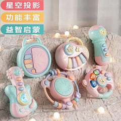 Fun Infant Toys Educational Early Education Baby Soothing Artifact Music Story Grasping Training Hand Drum Rattle