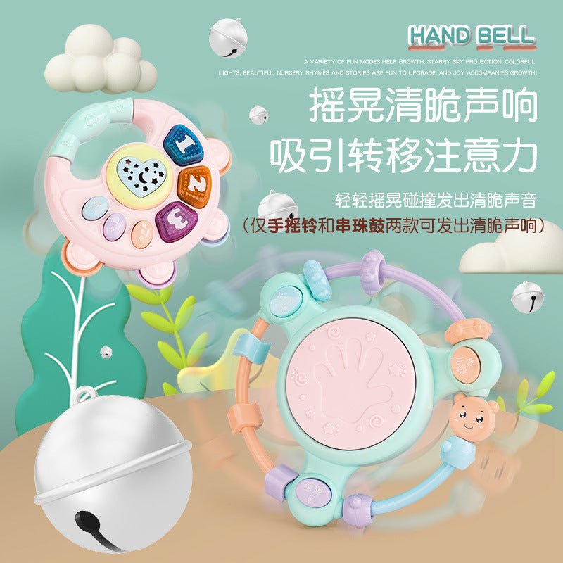 Fun Infant Toys Educational Early Education Baby Soothing Artifact Music Story Grasping Training Hand Drum Rattle - BaBy's World
