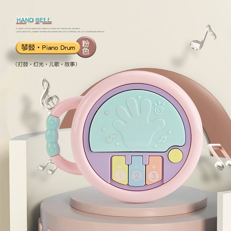 Fun Infant Toys Educational Early Education Baby Soothing Artifact Music Story Grasping Training Hand Drum Rattle - BaBy's World