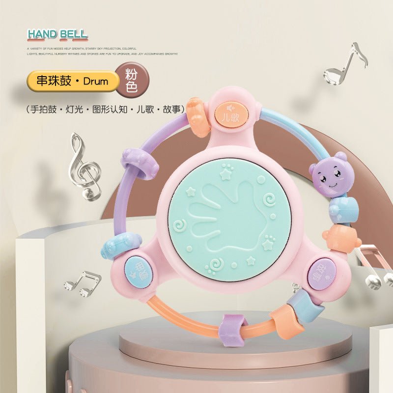 Fun Infant Toys Educational Early Education Baby Soothing Artifact Music Story Grasping Training Hand Drum Rattle - BaBy's World