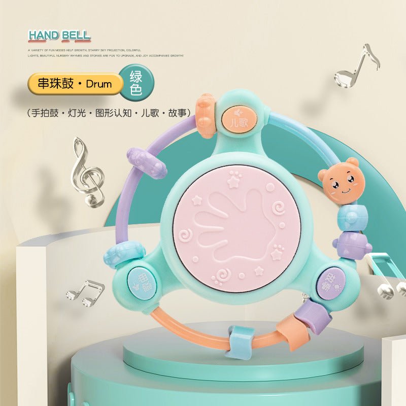 Fun Infant Toys Educational Early Education Baby Soothing Artifact Music Story Grasping Training Hand Drum Rattle - BaBy's World