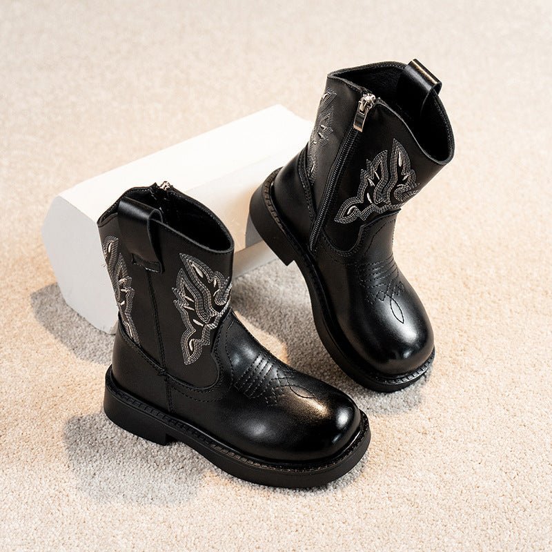 Girls' Embroidered Martin Boots - BaBy's World