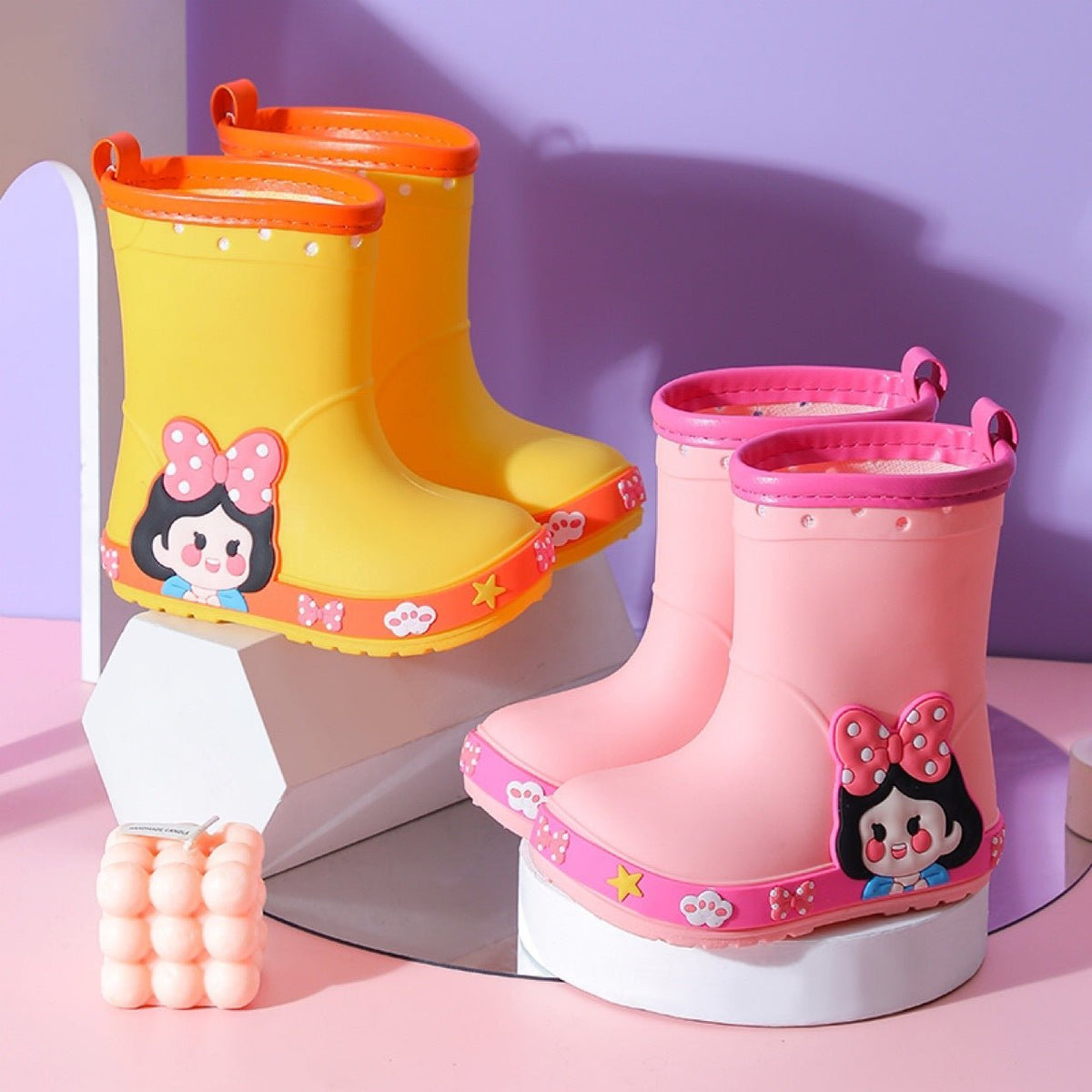 Girls' Kindergarten Non-slip Princess Rain Boots - BaBy's World