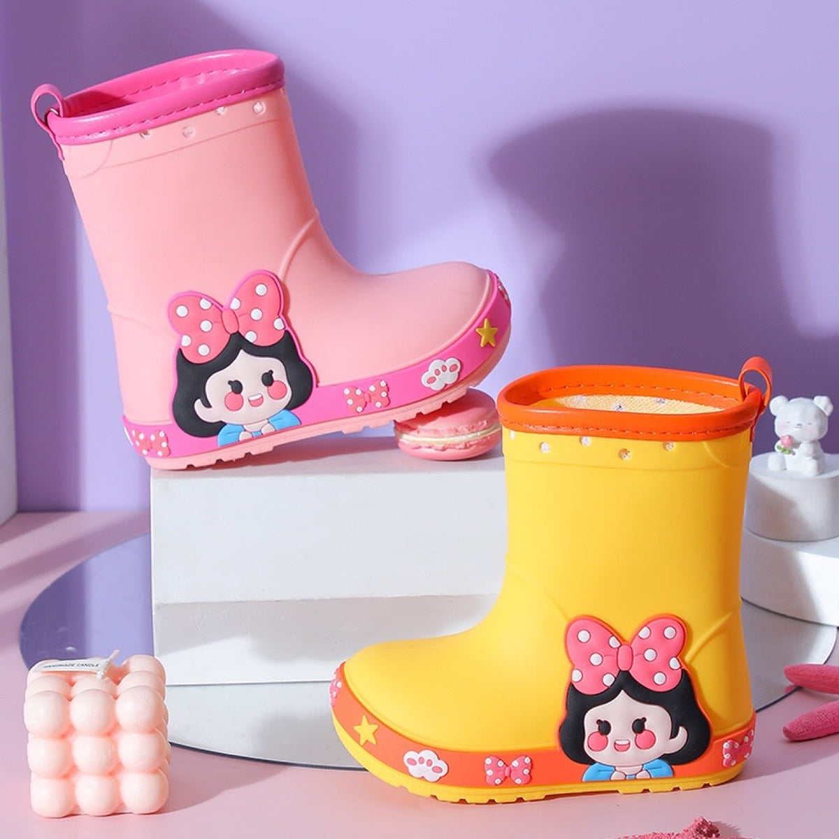 Girls' Kindergarten Non-slip Princess Rain Boots - BaBy's World
