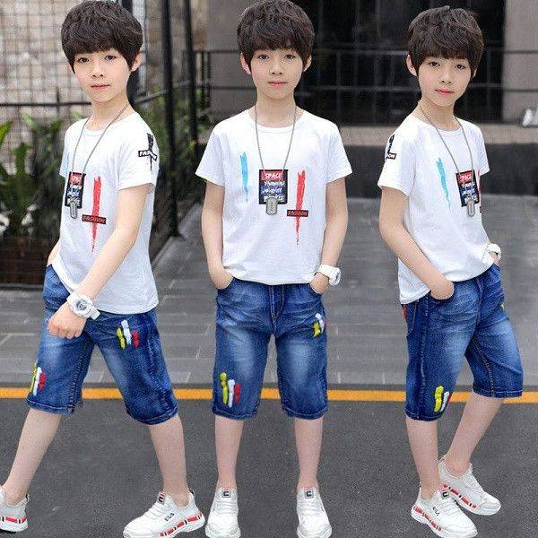 Boys Fashion Dress Set Bangladesh | Original Imported Stylish Kids Outfit Set - T-shirt Set - Baby's World (view 2)