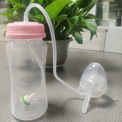 Baby feeding pp material separation long straws two handed broken milk bottle
