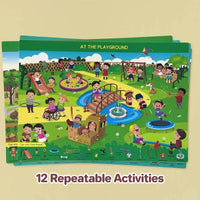 Toddler Preschool Learning Education Search and Find Cards Reusable Activity Mat Toy Book