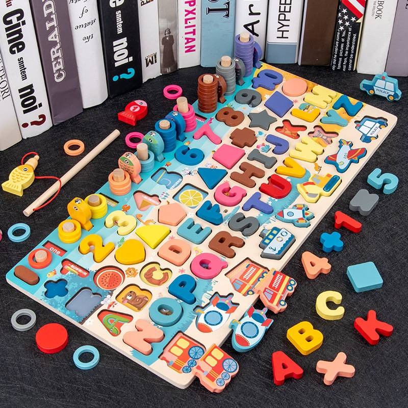 Early childhood education multifunctional logarithmic board