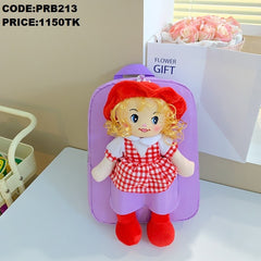 Cute doll children's backpack 3-5 years old