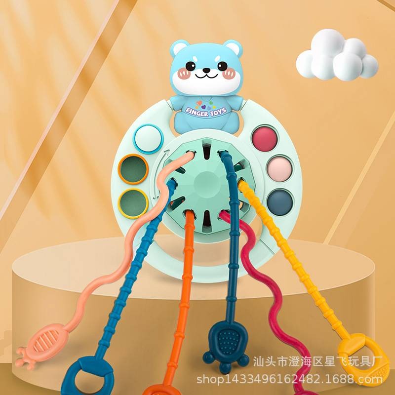 Baby Educational Fun Finger pull toy can be parsed and bittiness enlightenment early education toy
