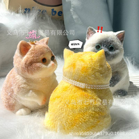 Cute Chubby Cat Plush Soft Stress Relieving | Baby's World Bangladesh