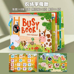 Children's paper enlightenment logical thinking small quiet book