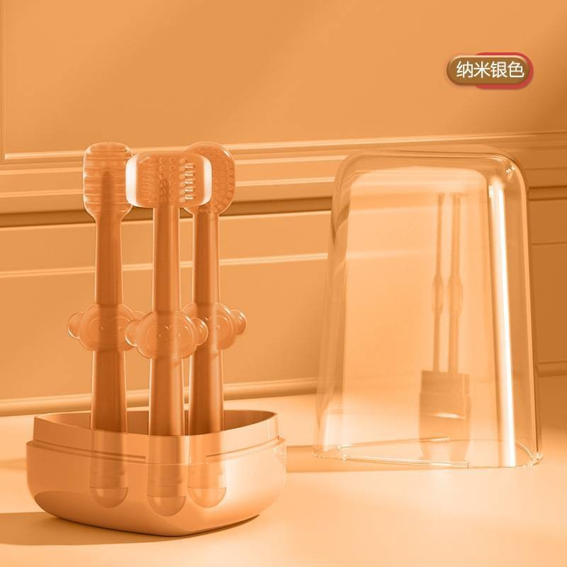 BPA Free Baby Silicone Material Tongue and Teeth Cleaner