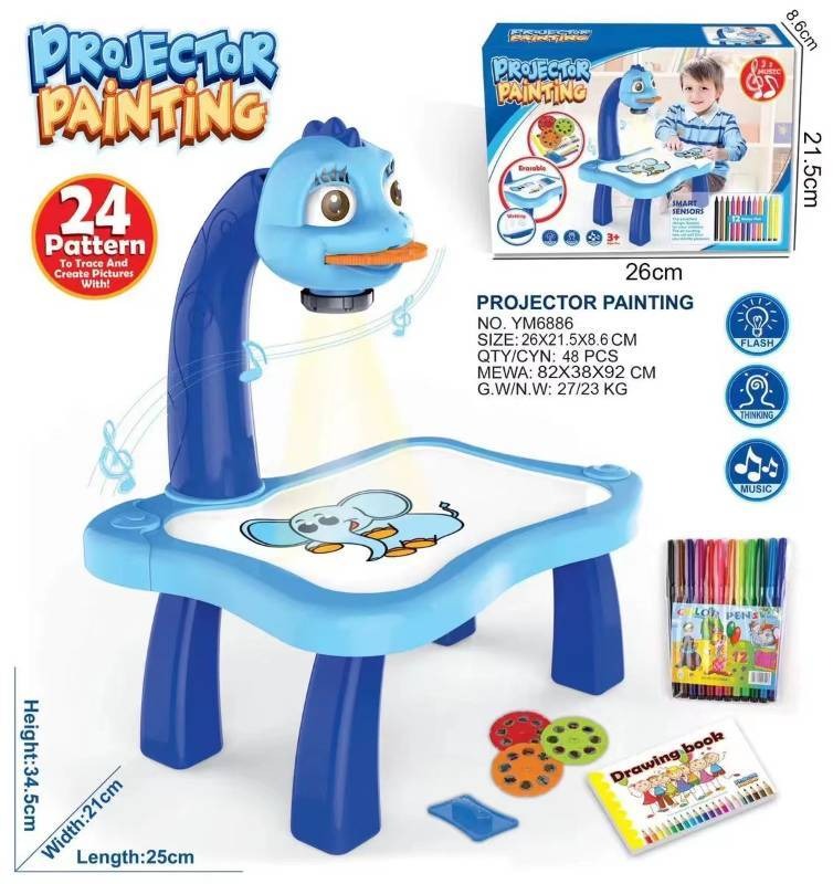 Children's projection drawing board learning early education drawing table