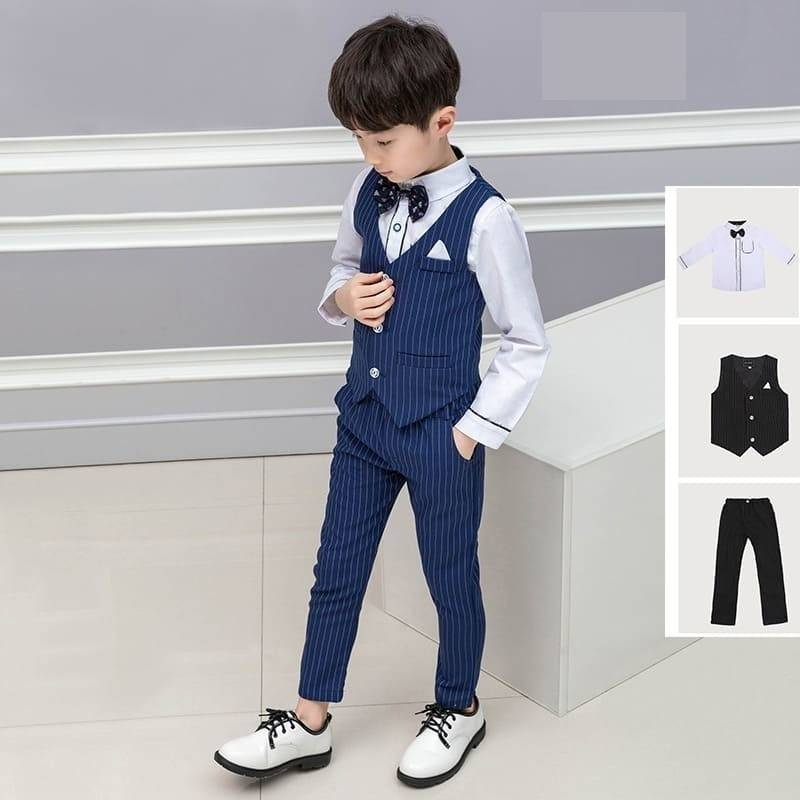 Kids 3 Pieces Sets Gentleman Formal Suit(5-8 years)
