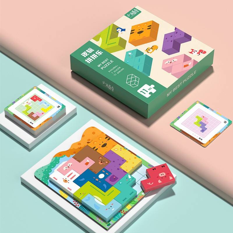 Wooden magnetic early education intelligence puzzle enlightenment toy