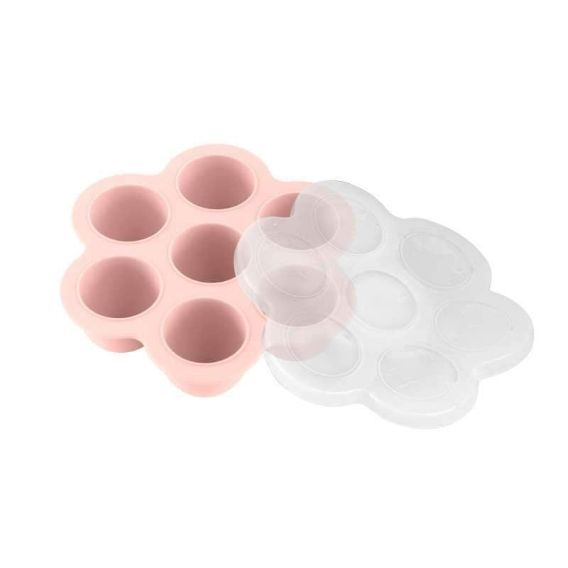 Baby food mold bring a silicon cover 7 grid