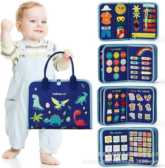 Montessori busy board dressing board educational toys children's felt learning board