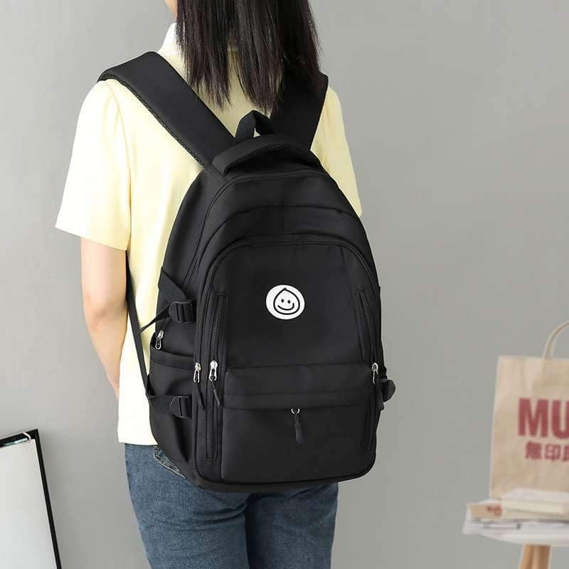 Students simple casual multi-layer school and college backpack waterproof