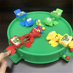 Funny Hungry Frog Eats Beans Toy