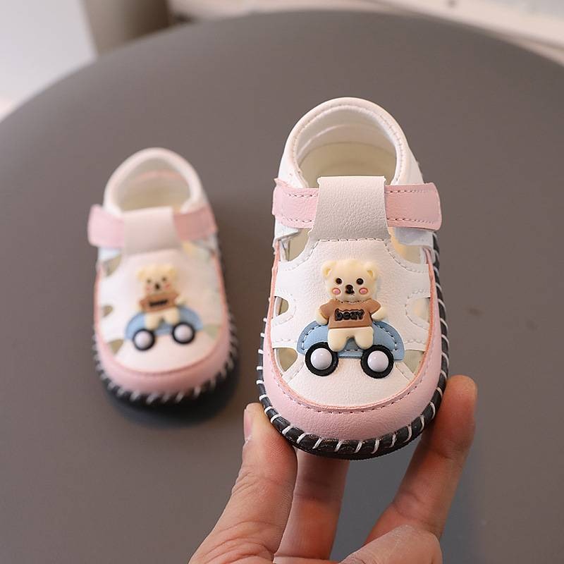 Baby Shoes All Seasons Baby Sewing PU Leather Shoes