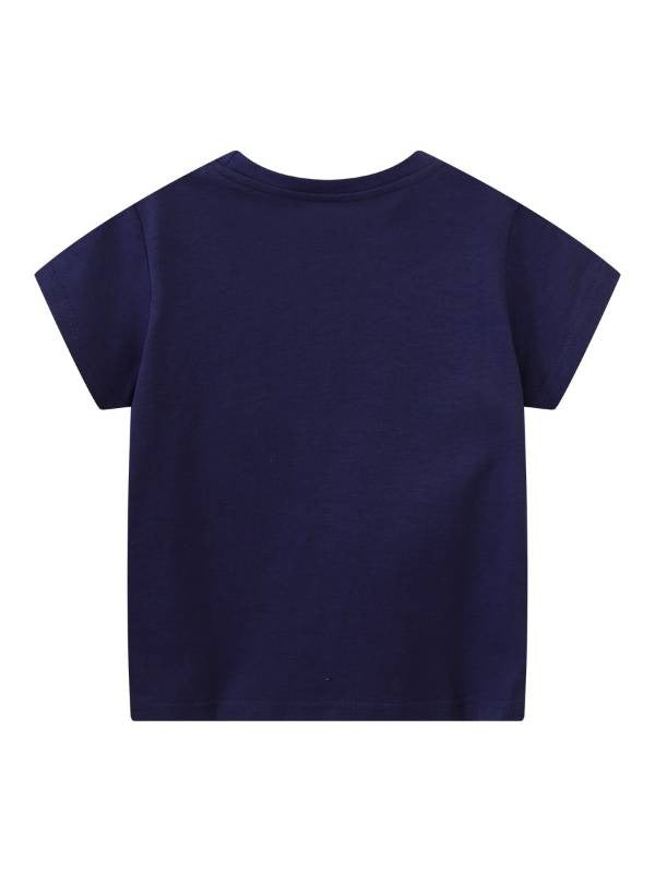 New arrival boys' T-shirt knitted cartoon glow-in-the-dark astronaut short-sleeved T-shirt