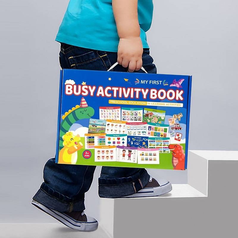 Children's busy book early education cutting and pasting quiet book