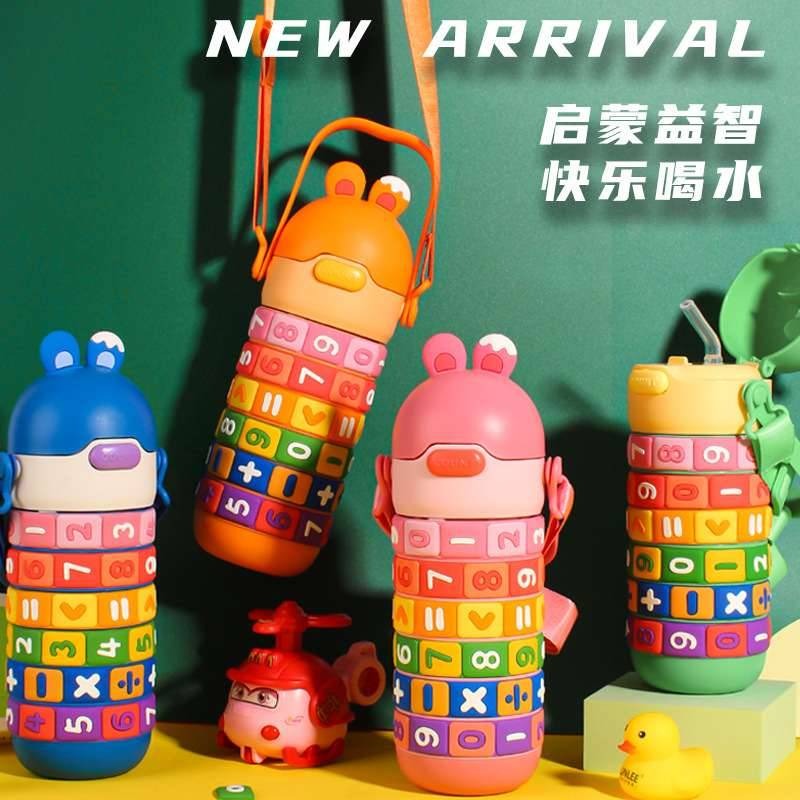 Kids Thermal Water Bottle – 430ml (Rotatable Numbers)