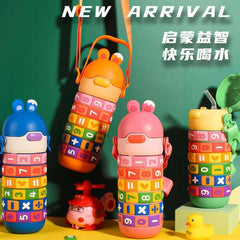 Kids Thermal Water Bottle 430ml Rotatable Numbers Bangladesh