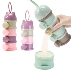 Portable 3-Layer Baby Milk Powder & Food Storage Container Bangladesh
