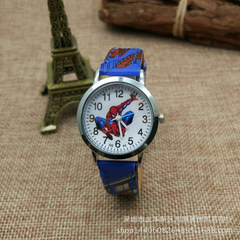Blue Cartoon Printed Baby Watch