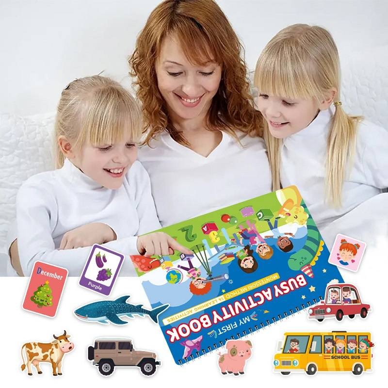 Children's busy book early education cutting and pasting quiet book