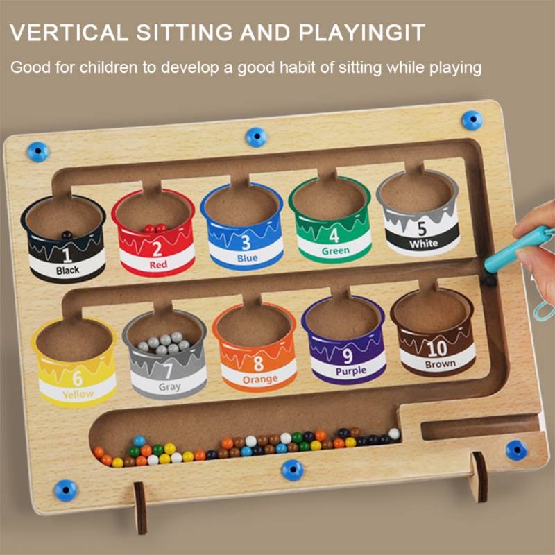 Color Matching Counting Puzzle Board (Montessori Toy)