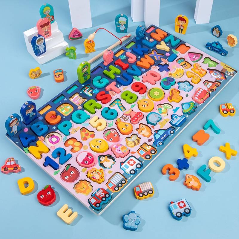 Early childhood education multifunctional logarithmic board