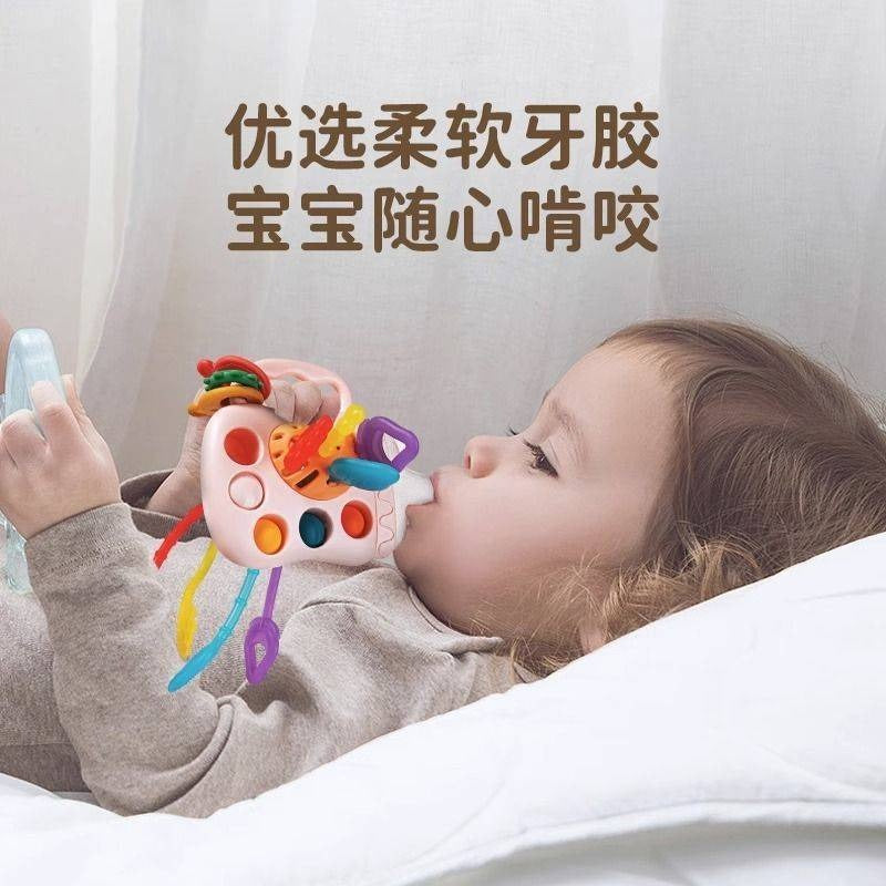 Baby teether design motor skill development Montessoritoy Toy