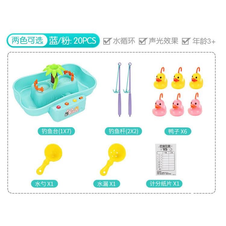 pretend play children electric music loop rotating fishing plate battery operated toys