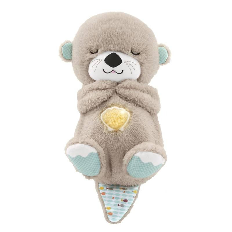 Soothe 'n Snuggle Otter Portable Plush Sound Machine with Music Lights & Breathing Motion for Newborns 0+ Months