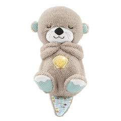 Soothe 'n Snuggle Otter Portable Plush Sound Machine with Music Lights & Breathing Motion for Newborns 0+ Months