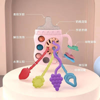 Baby teether design motor skill development Montessoritoy Toy