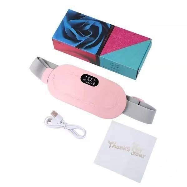 Period cramp heating and vibrating pad for relief pain