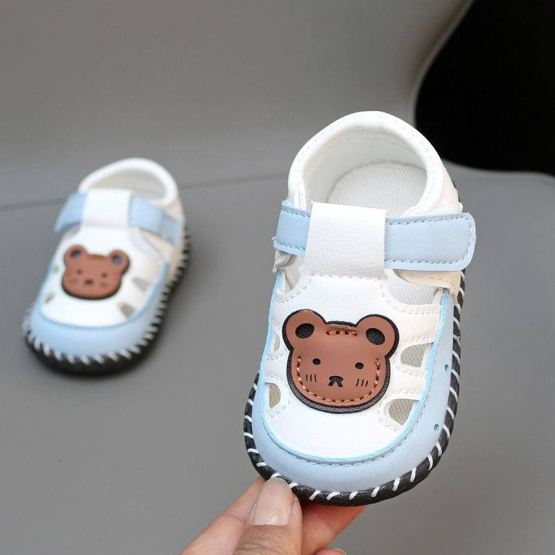 Baby Shoes All Seasons Baby Sewing PU Leather Shoes