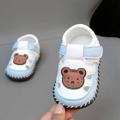 Baby Shoes All Seasons Baby Sewing PU Leather Shoes