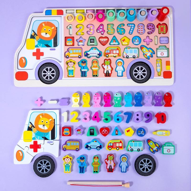 Puzzle building blocks Montessori early childhood educational toys