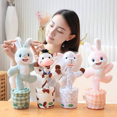 Dancing and Singing plush toy baby learning to talk and twisting baby dancing bunny doll