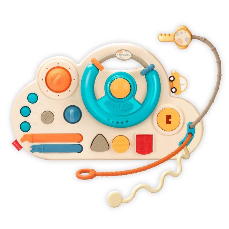Early education car simulation simulator steering wheel infant educational steering wheel baby busy board toy