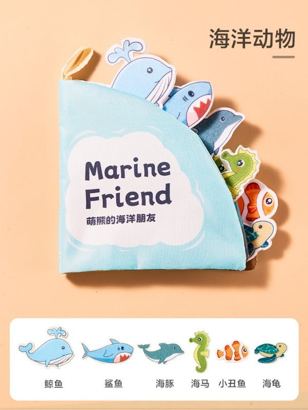 Children's early education puzzle tear-proof Cloth book baby toy