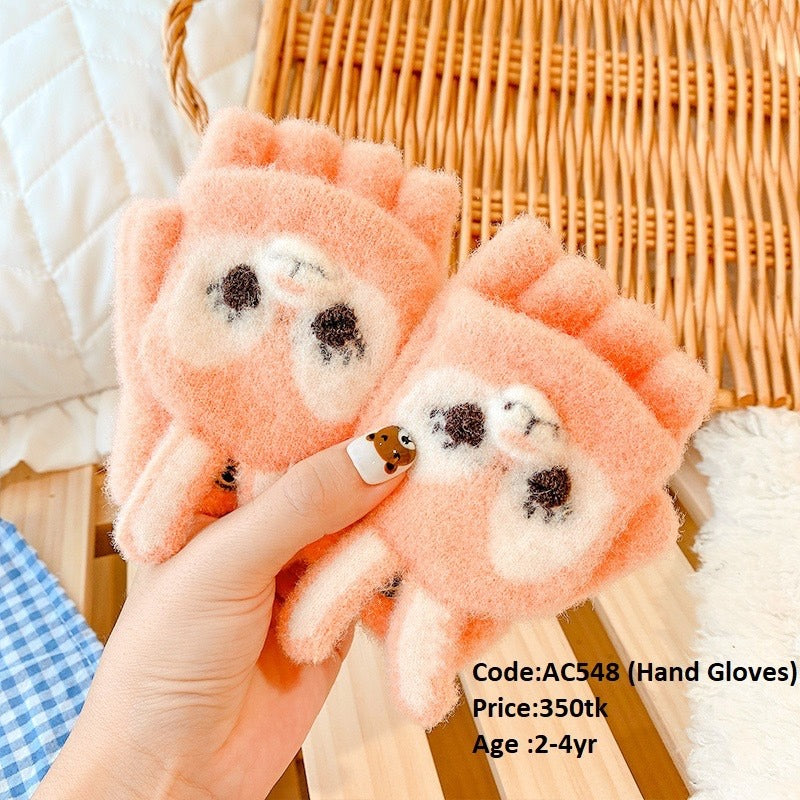 Children's gloves for Boys and girls warm gloves for toddlers five-finger(2-4yrs)